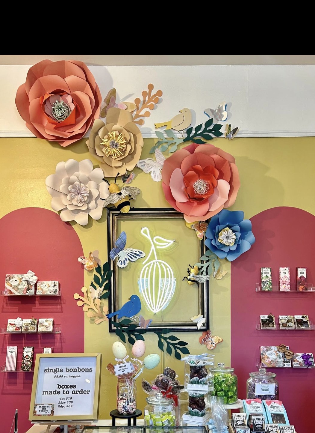 An imaginative Xocolate Bar display
